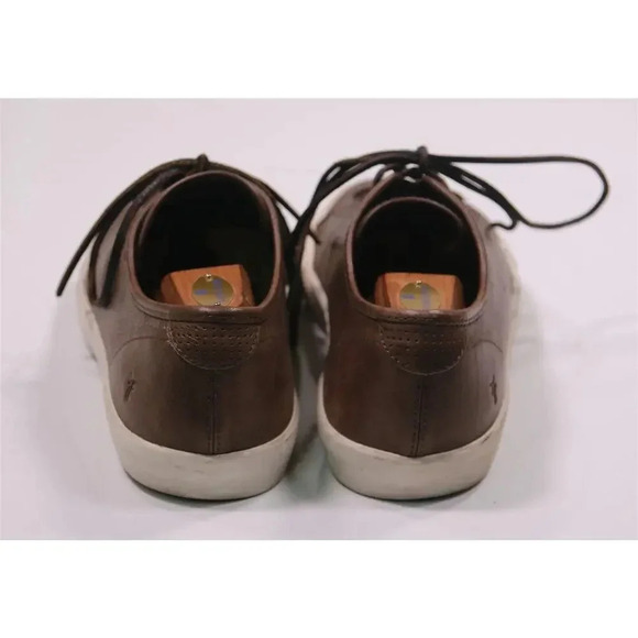 Frye Brown Low Top Grain Leather Sneakers Men's US 11.5 - Picture 6 of 11